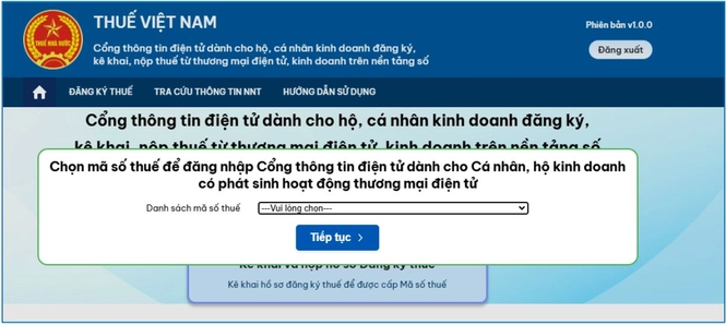 Cách đăng ký mã số thuế đuôi 888 cho hộ kinh doanh online 2