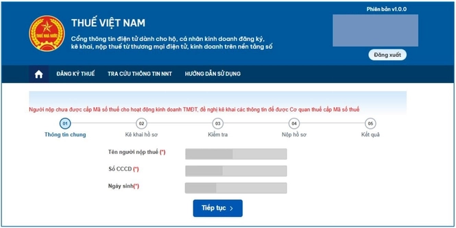 Cách đăng ký mã số thuế đuôi 888 cho hộ kinh doanh online