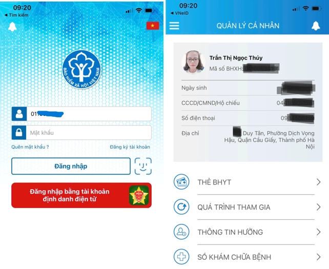 Kiểm tra số CCCD đã cập nhật trên ứng dụng VssID