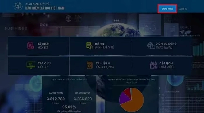 Truy cập Cổng Dịch vụ công BHXH và đăng nhập tài khoản VssID